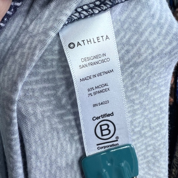 |•ATHLETA•| Navy Stretch Racerback Dress Size Small - Picture 6 of 6